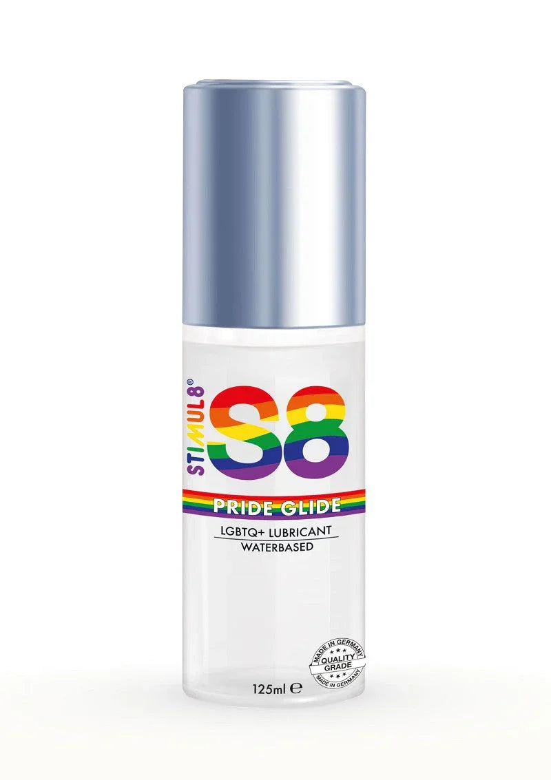 ♂ ♀ S8 Waterbased Pride Glide Lube 125ml Glijmiddel - Happytoys Sexshop: Toys for Feeling Happy & Easy 😊 - Discreet geleverd