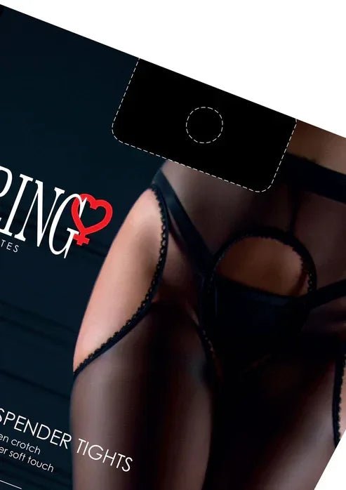 Satin Touch Suspender Tights by Daring Intimates - Happytoys Sexshop: online sex shop for Feeling Happy & Easy ๐ - Discreet geleverd