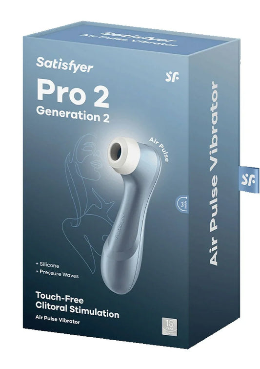 Satisfyer Pro 2+ Generation 2 (blauw) - Happytoys Sexshop: Toys for Feeling Happy & Easy 😊 - Discreet geleverd