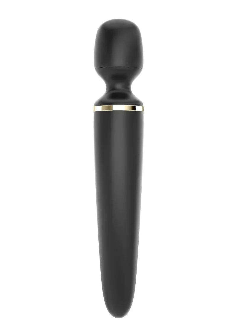 Wand-er women vibrator Black by Satisfyer - Happytoys Sexshop: online sex shop for Feeling Happy & Easy 😊 - Discreet geleverd