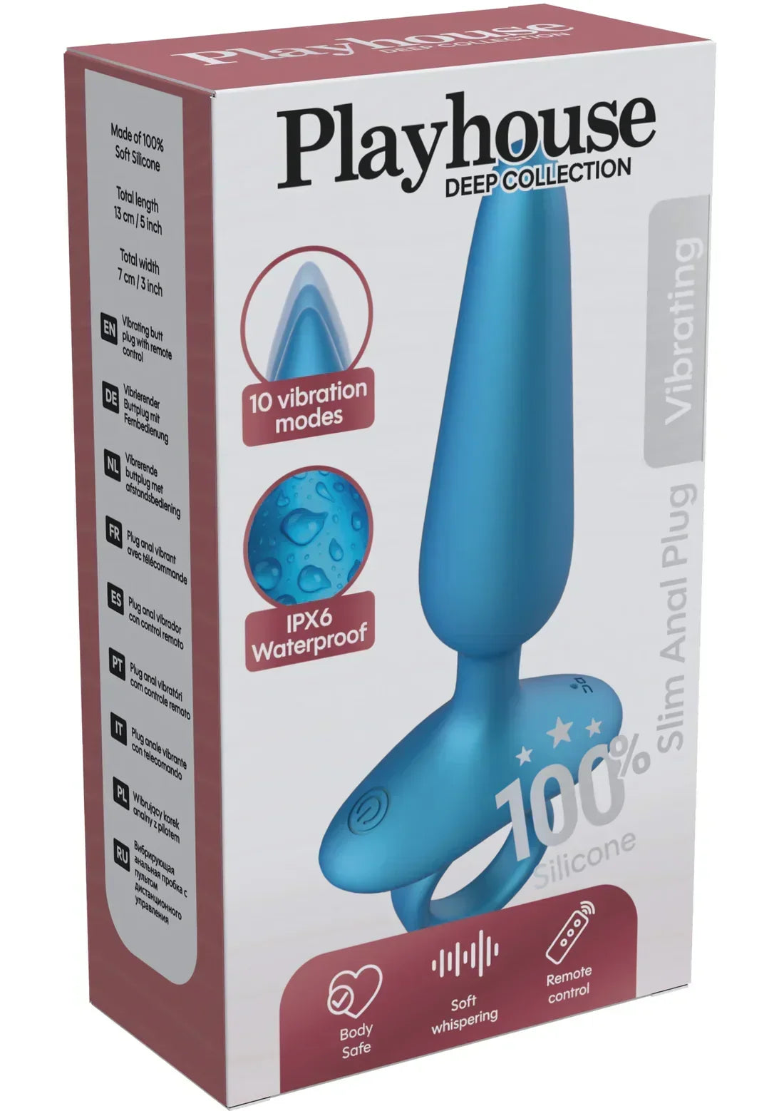Bestel: Slim Anal Plug Vibrating + Remote by Playhouse - bij Happytoys.nl, happytoys.be, Happytoys.ae: erotische sex webshop | liever Happy dan Easy βββββ