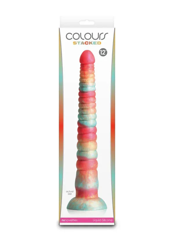 Bestel: Stacked 12 inch Dildo Red by NS Novelties - bij Happytoys.nl, happytoys.be, Happytoys.ae: erotische sex webshop | liever Happy dan Easy ⭐⭐⭐⭐⭐