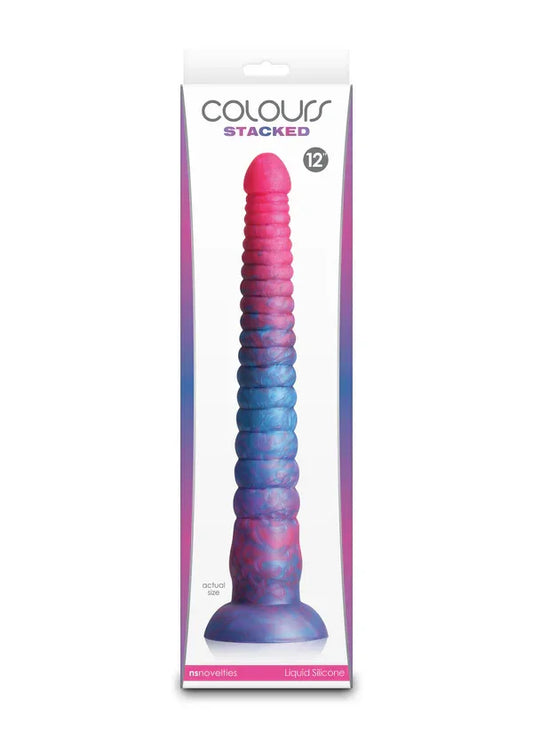 Stacked 12 inch Dildo Blue by NS Novelties - Happytoys Sexshop: Toys for Feeling Happy & Easy π - Discreet geleverd