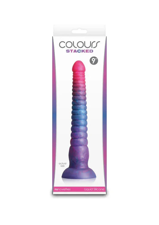 Stacked 9 inch Dildo Blue by NS Novelties - Happytoys Sexshop: online sex shop for Feeling Happy & Easy đ - Discreet geleverd
