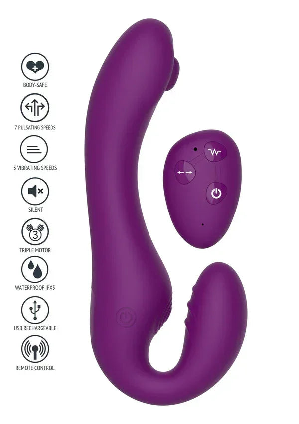 Bestel: Strapless Strap - On Pulse Vibrator by Xocoon - bij Happytoys.nl, happytoys.be, Happytoys.ae: erotische sex webshop | liever Happy dan Easy ⭐⭐⭐⭐⭐