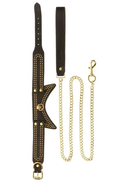 Bestel: Studded Collar and Leash by Taboom - bij Happytoys.nl, happytoys.be, Happytoys.ae: erotische sex webshop | liever Happy dan Easy ⭐⭐⭐⭐⭐