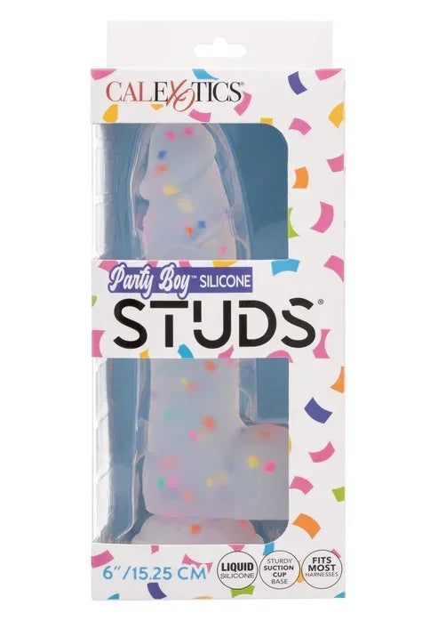 Studs Dildo 15.25 cm @ CalExotics - Happytoys Sexshop: online sex shop for Feeling Happy & Easy đ - Discreet geleverd