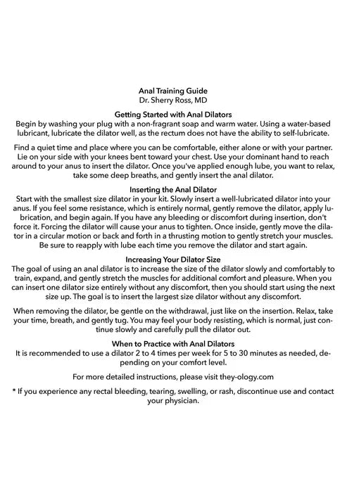 They-ology 5-Piece Wearable Anal Training Set by CalExotics