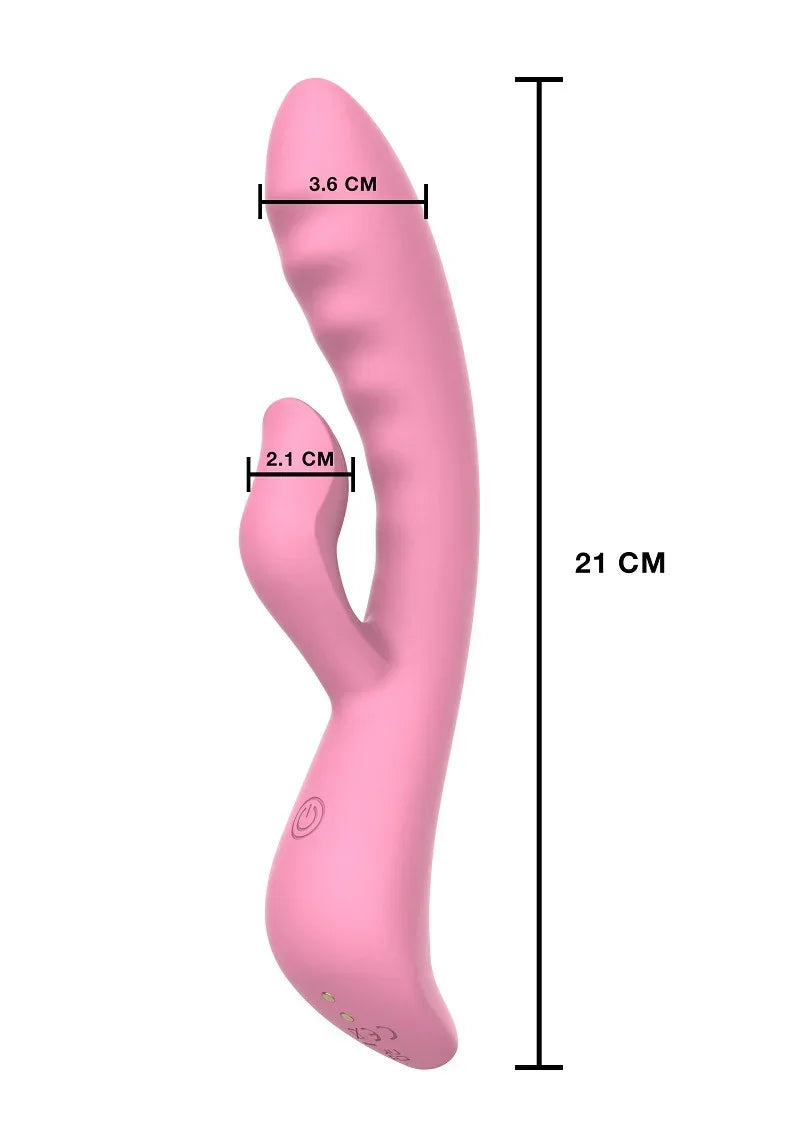 ♀ ToyJoy Fame The Belle Rabbit Vibrator - Happytoys Sexshop: online sex shop for Feeling Happy & Easy 😊 - Discreet geleverd
