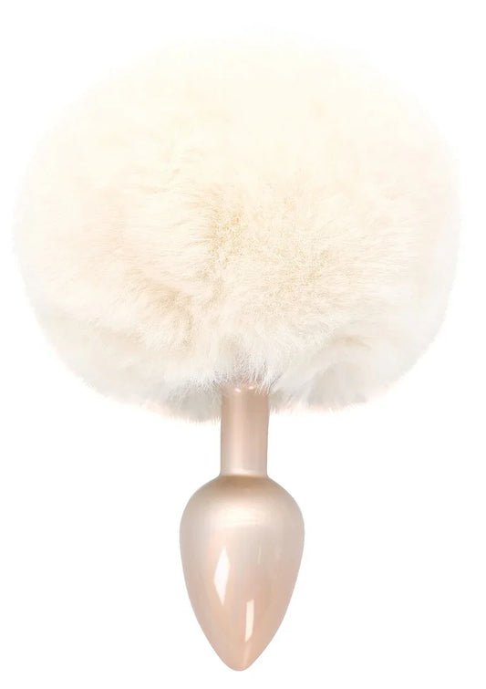 Happiness Enchanting Bunnytail Buttplug White by Toyjoy - Happytoys Sexshop: online sex shop for Feeling Happy & Easy 😊 - Discreet geleverd