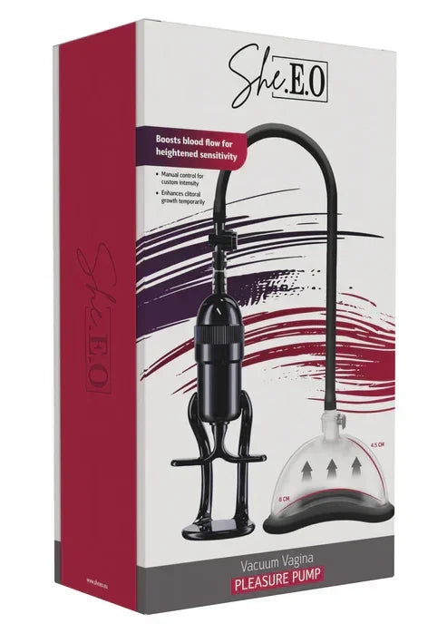 Vacuum Vagina Pleasure Pump by She.E.O. - Happytoys Sexshop: online sex shop for Feeling Happy & Easy 😊 - Discreet geleverd