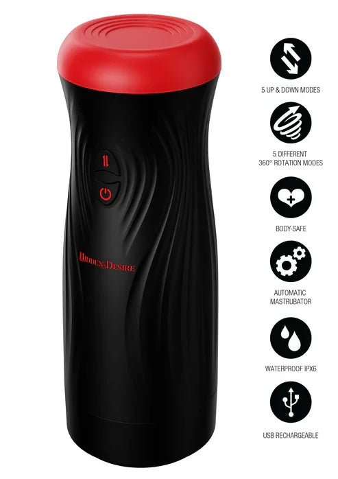 Vortex Thrust Masturbator by Hidden Desire - Happytoys Sexshop: online sex shop for Feeling Happy & Easy 😊 - Discreet geleverd