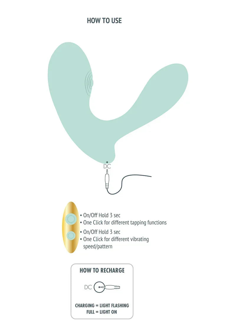 Bestel: DuoVibe II Tapping Clitoris fingering Vibrator by Xocoon - bij Happytoys.nl, happytoys.be, Happytoys.ae: erotische sex webshop | liever Happy dan Easy ⭐⭐⭐⭐⭐