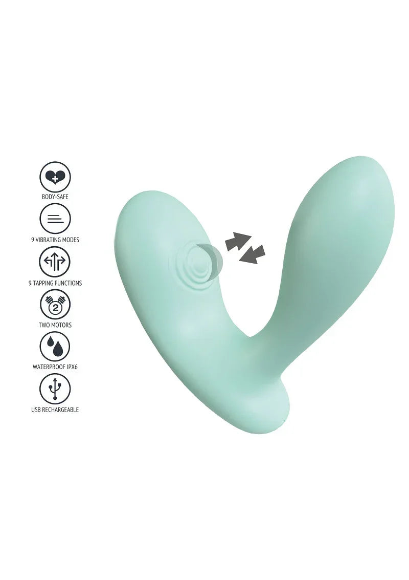 Bestel: DuoVibe II Tapping Clitoris fingering Vibrator by Xocoon - bij Happytoys.nl, happytoys.be, Happytoys.ae: erotische sex webshop | liever Happy dan Easy ⭐⭐⭐⭐⭐