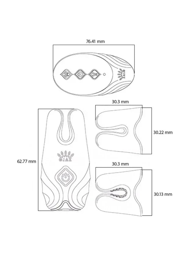 Nave Vibrating Nipple Clamps Pink by Zalo - Happytoys Sexshop: Toys for Feeling Happy & Easy 😊 - Discreet geleverd