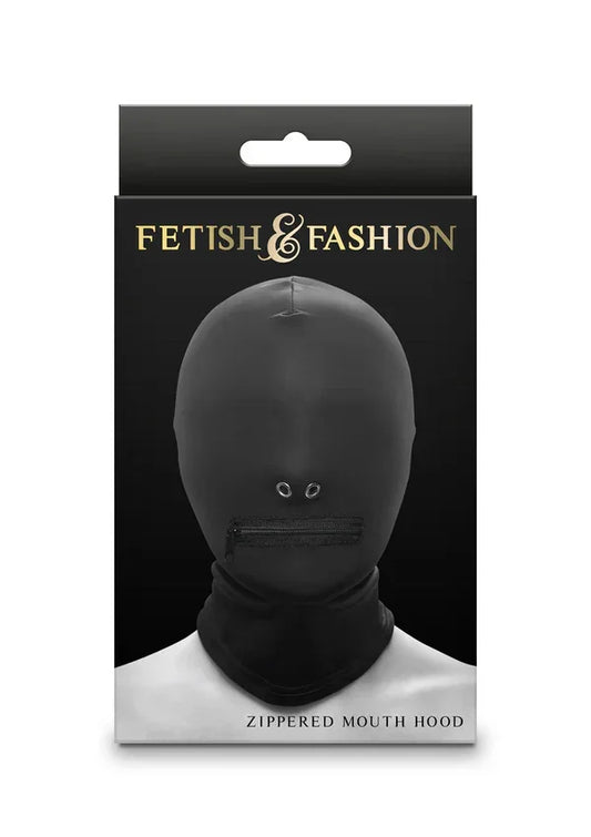 Zippered Mouth Hood White by NS Novelties - Happytoys Sexshop: Toys for Feeling Happy & Easy 😊 - Discreet geleverd
