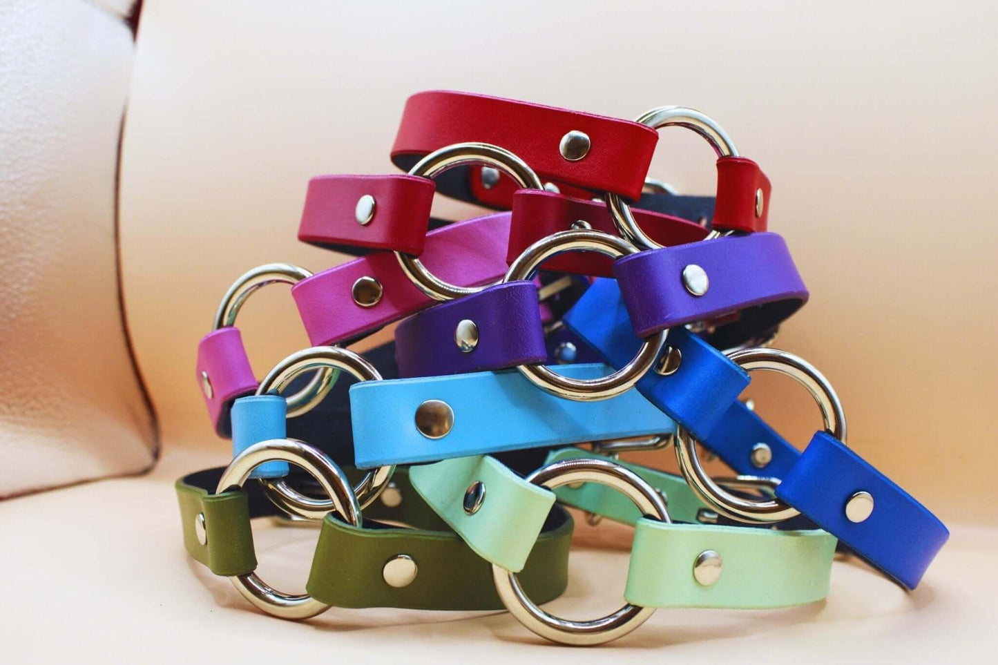 Choker Collar Leash Set Day Collar for BDSM Submissive Bondage Gift - Happytoys Sexshop: online sex shop for Feeling Happy & Easy 😊 - Discreet geleverd