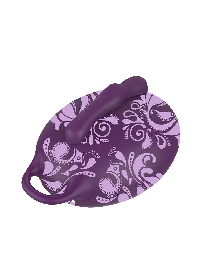 Bouncy Bliss - Flow - Zit-vibrator - Paars - Happytoys Sexshop: online sex shop for Feeling Happy & Easy 😊 - Discreet geleverd