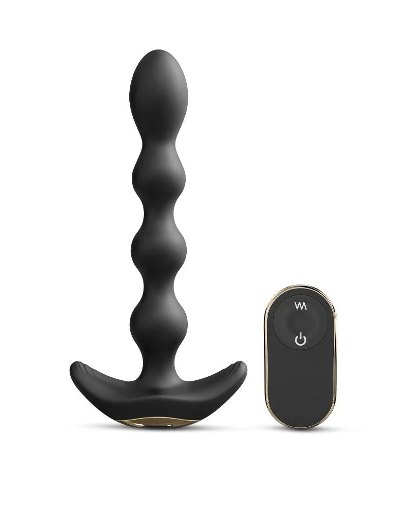 Dorcel - Flexi Balls - Anale Vibrator met Afstandsbediening - Zwart - Happytoys Sexshop: Toys for Feeling Happy & Easy 😊 - Discreet geleverd