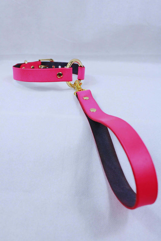 Rio Red BDSM Collar Elegant Power And Discreet Leather Design - Happytoys Sexshop: online sex shop for Feeling Happy & Easy 😊 - Discreet geleverd