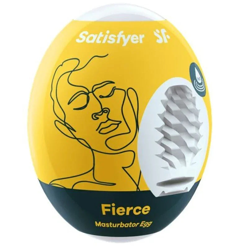 SATISFYER - FIERCE MASTURBATOR EGG - Happytoys Sexshop: online sex shop for Feeling Happy & Easy 😊 - Discreet geleverd