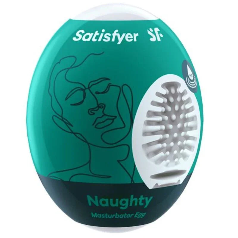 SATISFYER - NAUGHTY MASTURBATOR EGG - Happytoys Sexshop: online sex shop for Feeling Happy & Easy 😊 - Discreet geleverd
