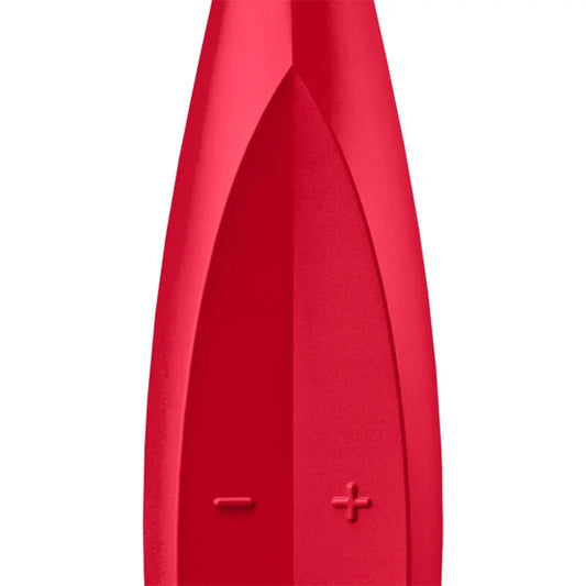 SATISFYER - TWIRLING FUN TIP VIBRATOR RED - Happytoys Sexshop: online sex shop for Feeling Happy & Easy đ - Discreet geleverd
