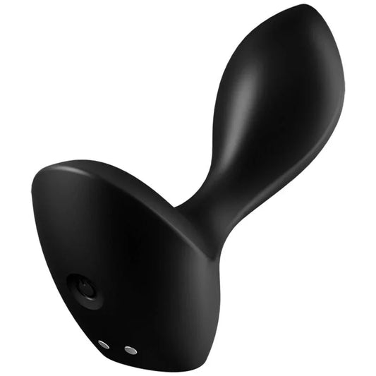 SATISFYER - BACKDOOR LOVER VIBRATING PLUG BLACK - Happytoys Sexshop: online sex shop for Feeling Happy & Easy 😊 - Discreet geleverd