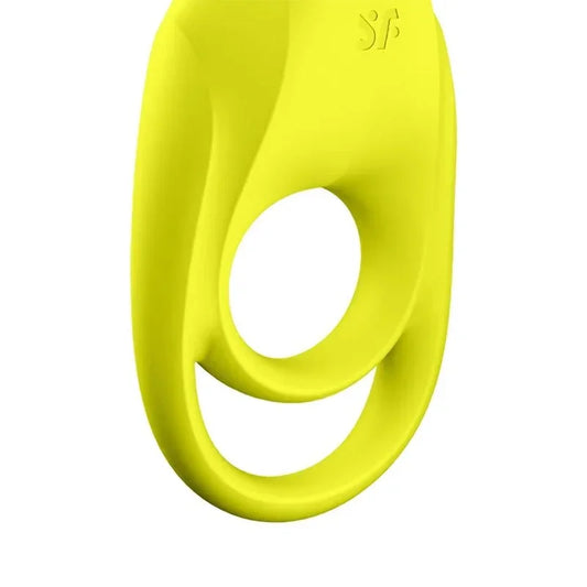 SATISFYER - SPECTACULAR DUO RING VIBRATOR YELLOW - Happytoys Sexshop: online sex shop for Feeling Happy & Easy đ - Discreet geleverd