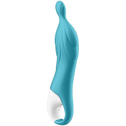 SATISFYER - AMAZING 2 ASPOT VIBRATOR TURQUOISE - Happytoys Sexshop: online sex shop for Feeling Happy & Easy 😊 - Discreet geleverd