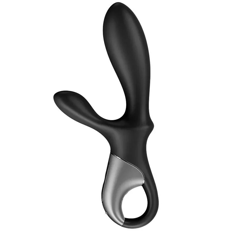 SATISFYER - HEAT CLIMAX+ ANAL VIBRATOR APP BLACK - Happytoys Sexshop: online sex shop for Feeling Happy & Easy 😊 - Discreet geleverd