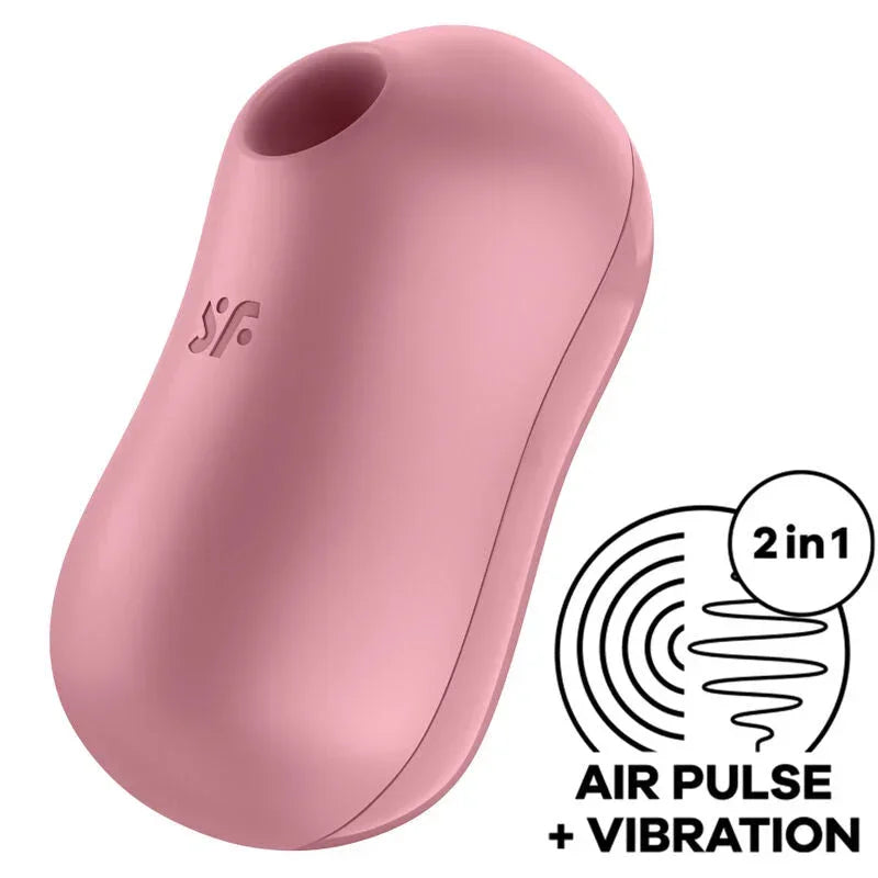 SATISFYER - COTTON CANDY AIR PULSE STIMULATOR & VIBRATOR LILAC - Happytoys Sexshop: online sex shop for Feeling Happy & Easy 😊 - Discreet geleverd