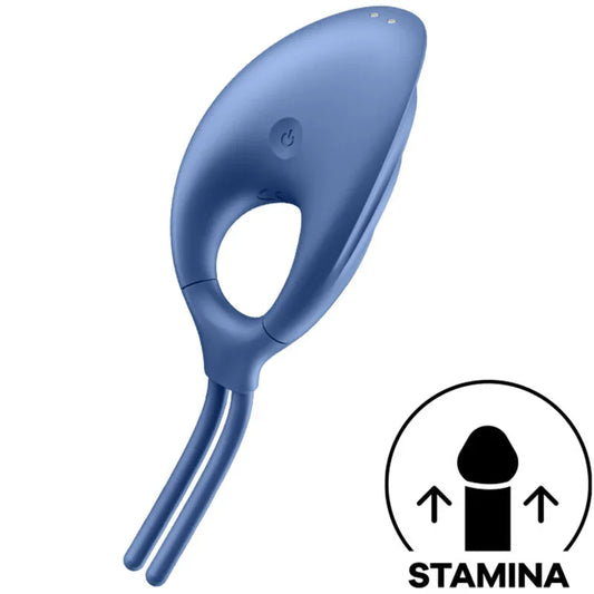 SATISFYER - SWORDSMAN RING VIBRATOR GREEN - Happytoys Sexshop: online sex shop for Feeling Happy & Easy đ - Discreet geleverd