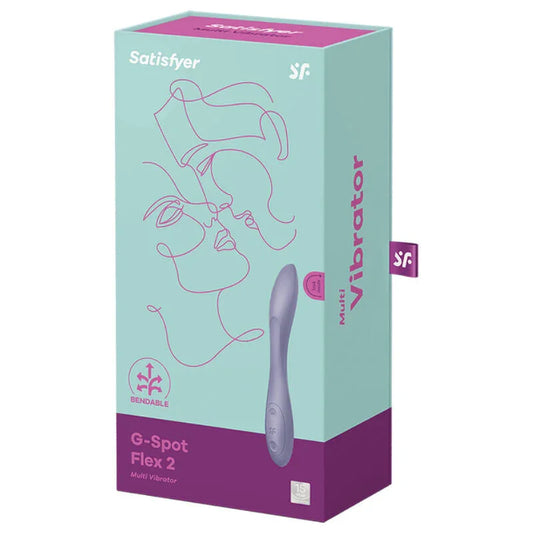 SATISFYER - G-SPOT FLEX 2 MULTI VIBRATOR PURPLE - Happytoys Sexshop: online sex shop for Feeling Happy & Easy 😊 - Discreet geleverd