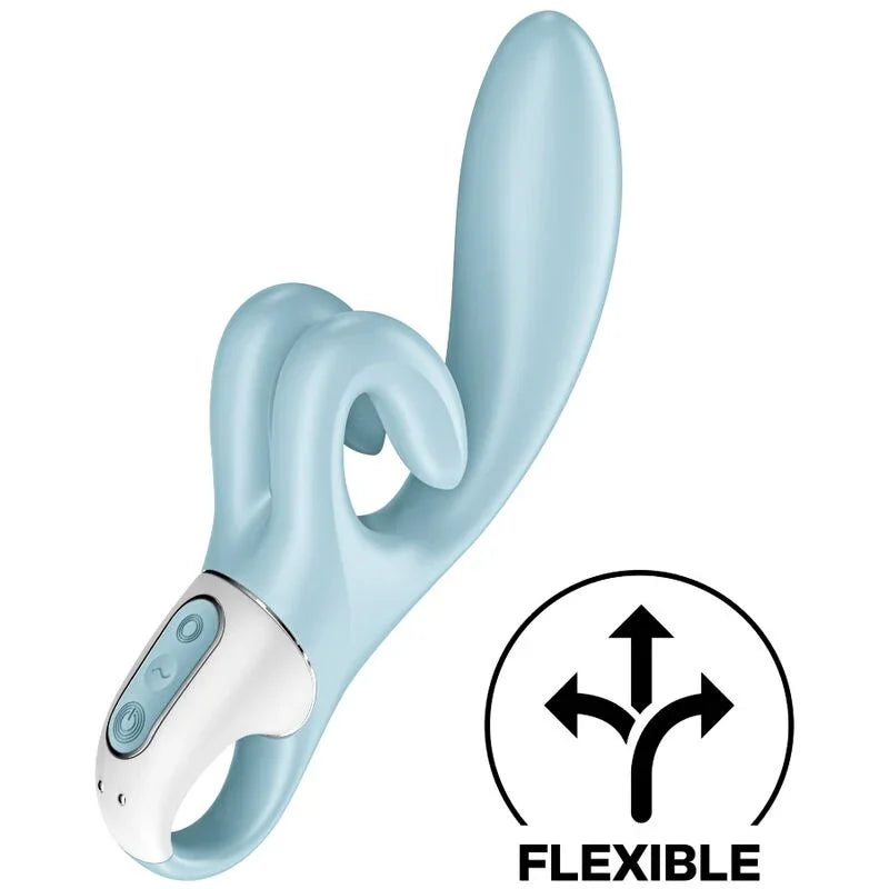 SATISFYER - TOUCH ME RABBIT VIBRATION BLUE - Happytoys Sexshop: online sex shop for Feeling Happy & Easy 😊 - Discreet geleverd