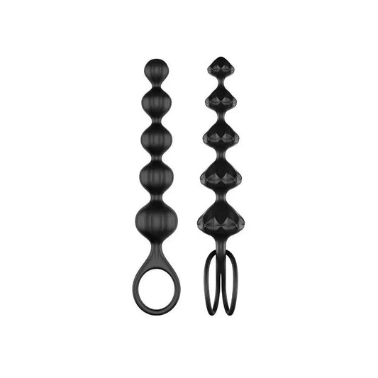 SATISFYER - LOVE BEADS BLACK - Happytoys Sexshop: online sex shop for Feeling Happy & Easy 😊 - Discreet geleverd
