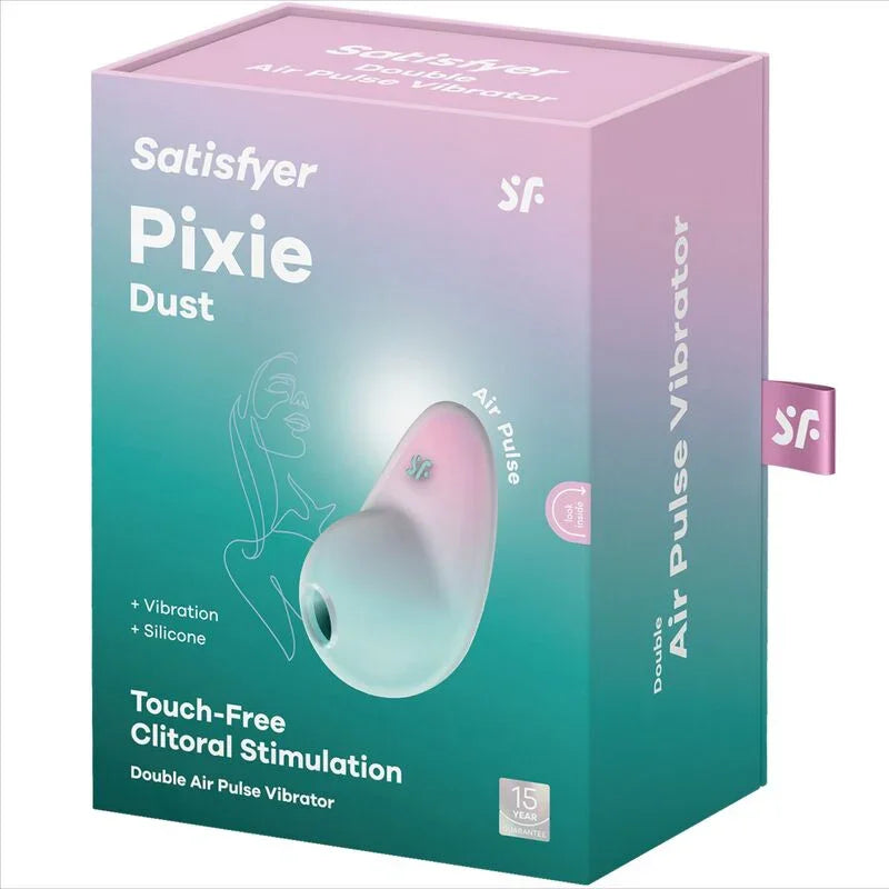 SATISFYER - PIXIE DUST LILAC AIR PLUSE STIMULATOR - Happytoys Sexshop: online sex shop for Feeling Happy & Easy π - Discreet geleverd