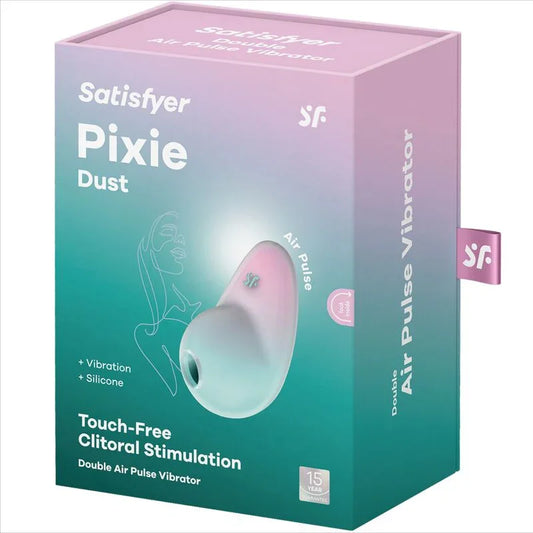 SATISFYER - PIXIE DUST LILAC AIR PLUSE STIMULATOR - Happytoys Sexshop: online sex shop for Feeling Happy & Easy 😊 - Discreet geleverd