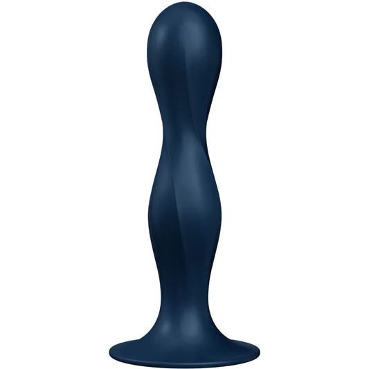 SATISFYER - DOUBLE BALL-R SILICONE DILDO GARNET - Happytoys Sexshop: online sex shop for Feeling Happy & Easy π - Discreet geleverd