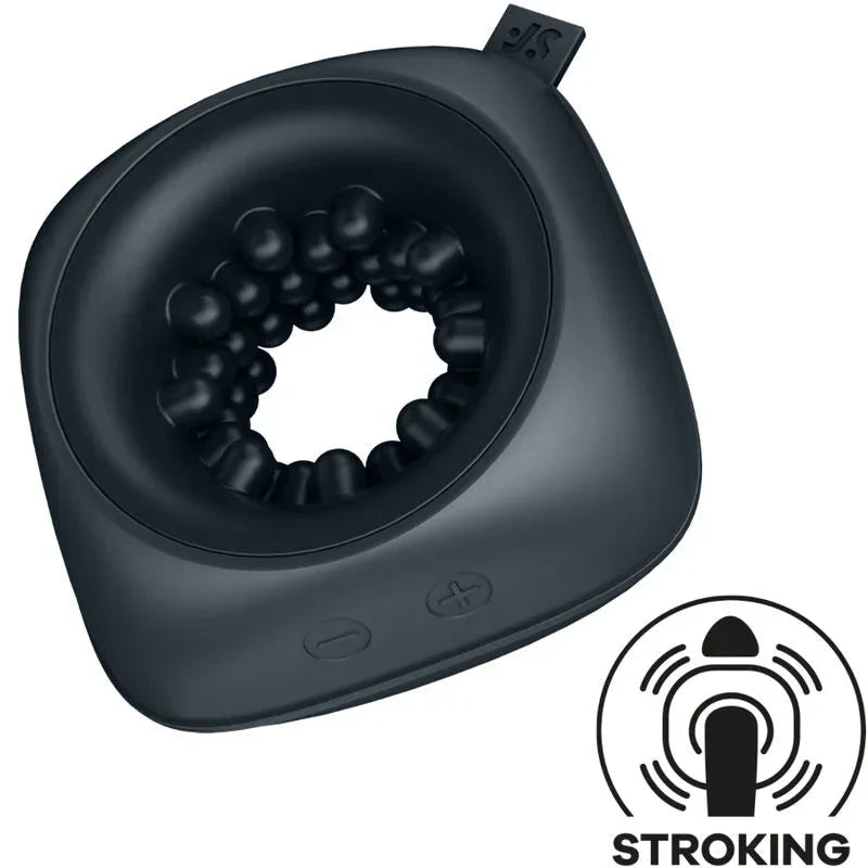 SATISFYER - RING STROKER MASTURBATOR & VIBRATOR - Happytoys Sexshop: online sex shop for Feeling Happy & Easy π - Discreet geleverd