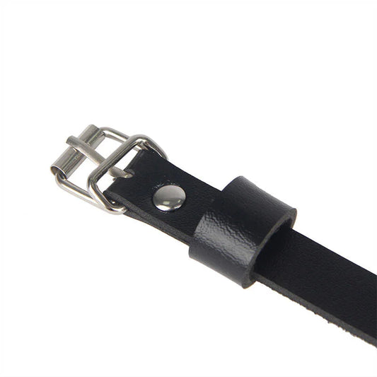 SUBBLIME - LEATHER WAIST AND LEG HARNESS BLACK ONE SIZE - Happytoys Sexshop: online sex shop for Feeling Happy & Easy 😊 - Discreet geleverd