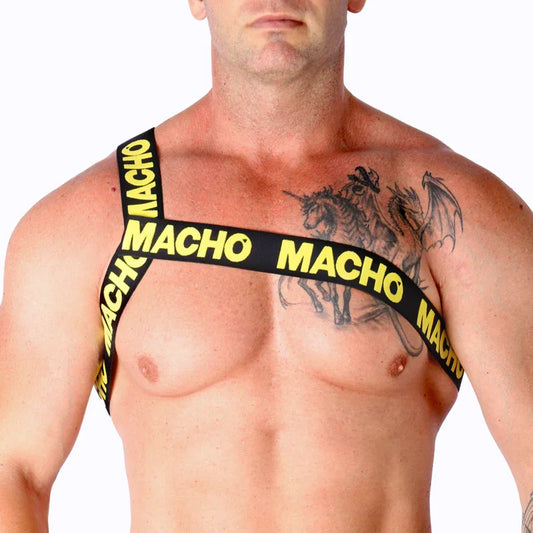 MACHO - ROMAN HARNESS WHITE S/M - Happytoys Sexshop: online sex shop for Feeling Happy & Easy 😊 - Discreet geleverd
