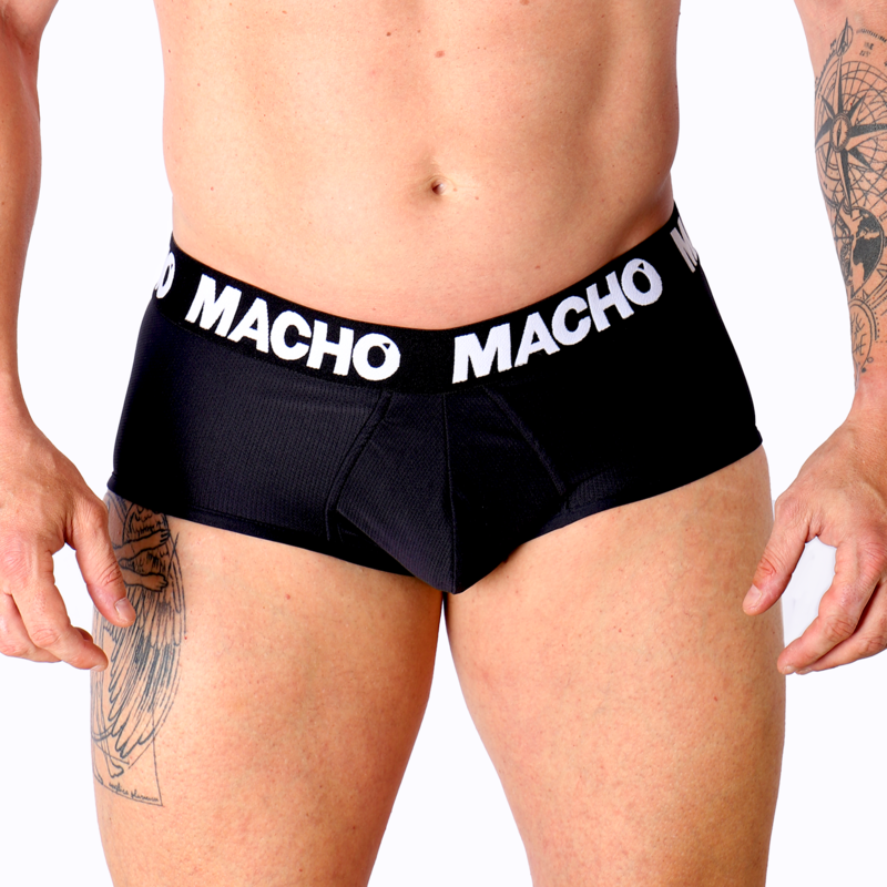 MACHO - MS30NG SLIP BLACK S - Happytoys Sexshop: online sex shop for Feeling Happy & Easy ๐ - Discreet geleverd