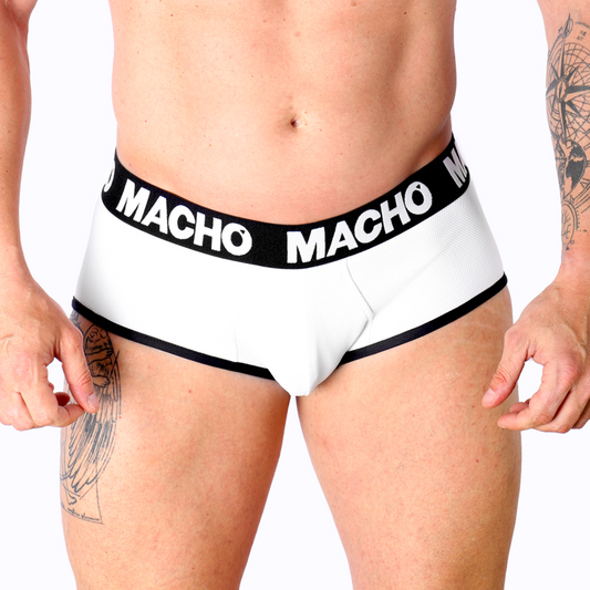 MACHO - MS30BL SLIP WHITE S - Happytoys Sexshop: online sex shop for Feeling Happy & Easy π - Discreet geleverd
