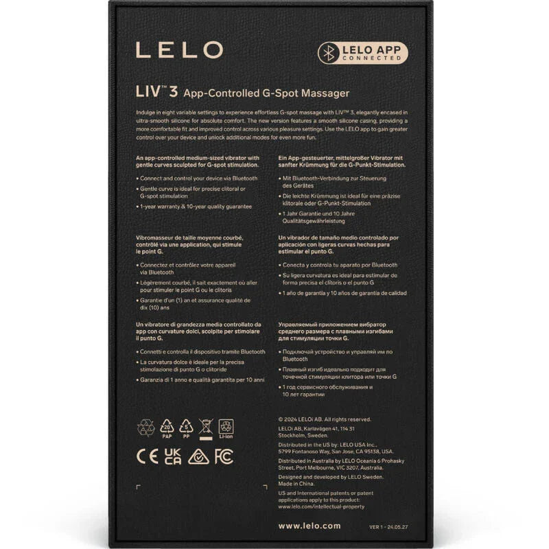 LELO - LIV™ 3 G-SPOT STIMULATOR BLUE - Happytoys Sexshop: online sex shop for Feeling Happy & Easy 😊 - Discreet geleverd