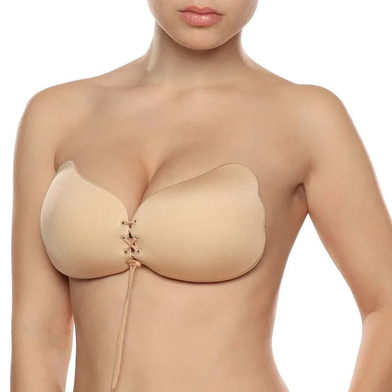 BYE-BRA - LACE-IT ENHANCEMENT PUSH-UP BEIGE CUP D - Happytoys Sexshop: online sex shop for Feeling Happy & Easy 😊 - Discreet geleverd