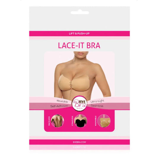 BYE-BRA - LACE-IT ENHANCEMENT PUSH-UP BLACK CUP B - Happytoys Sexshop: online sex shop for Feeling Happy & Easy 😊 - Discreet geleverd