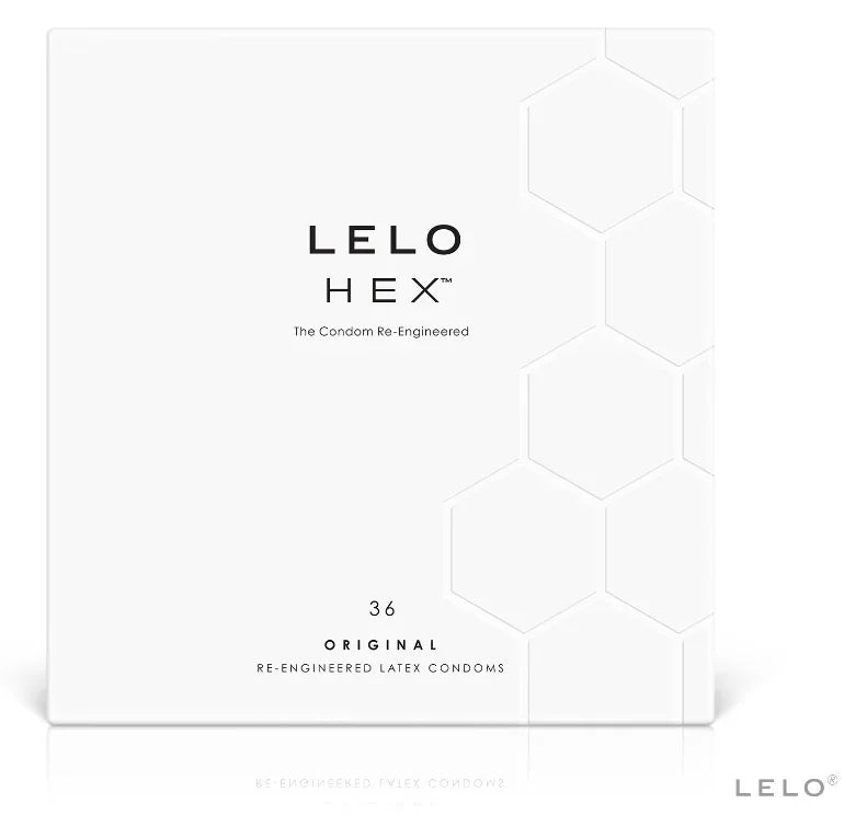LELO - HEX CONDOM BOX 36 UNITS - Happytoys Sexshop: online sex shop for Feeling Happy & Easy 😊 - Discreet geleverd
