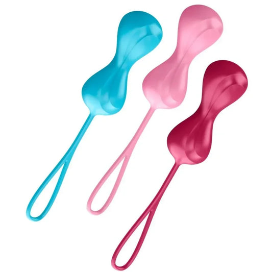 SATISFYER - LOVEBALLS TRAINING SET 1 - Happytoys Sexshop: online sex shop for Feeling Happy & Easy 😊 - Discreet geleverd