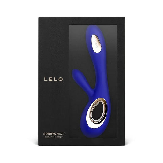 LELO - SORAYA WAVE VIBRATOR RABBIT MIDNIGHT BLUE - Happytoys Sexshop: online sex shop for Feeling Happy & Easy 😊 - Discreet geleverd